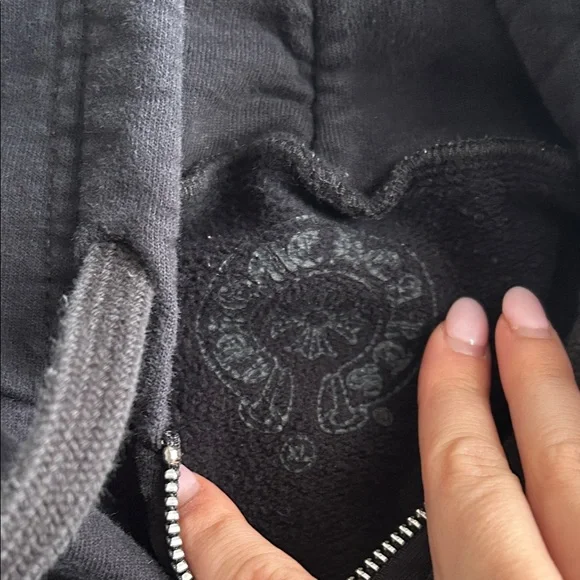 Chrome Hearts Black Zip-Up Hoodie - Picture 4 of 6